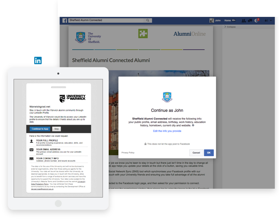desktop and ipad versions of our software